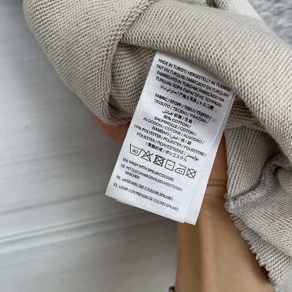 GANT RUGGER Grey with wrap and raw hem sweatshirt - Picture 7 of 7